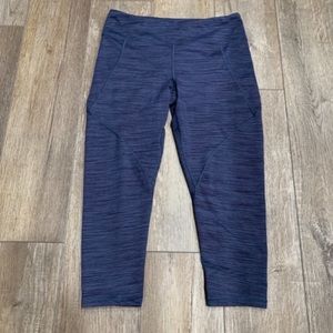 Patagonia Heathered Stripe Blue Leggings